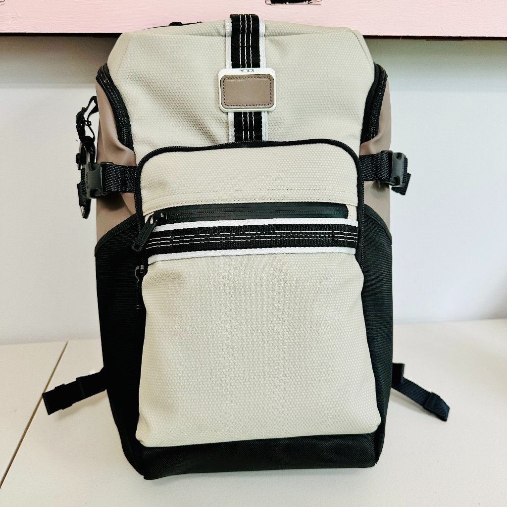 Tumi Alpha Bravo Reserve Unisex Backpack Chalk Rucksack